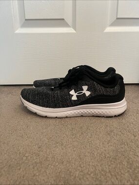 Under Armour Men’s Black & White Knit Training Sneakers